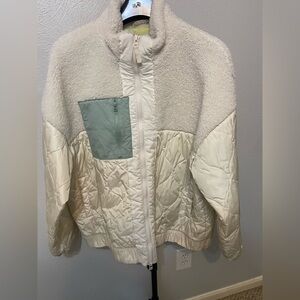 Universal Thread Cream and White Teddy Jacket
